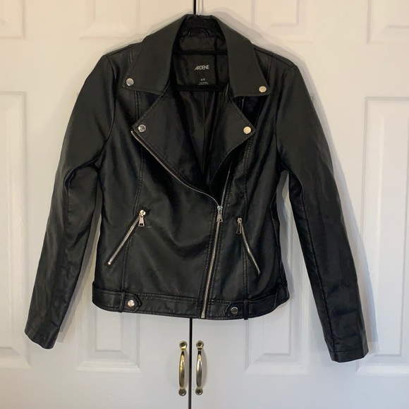 NWOT Faux Leather Jacket - Picture 1 of 4